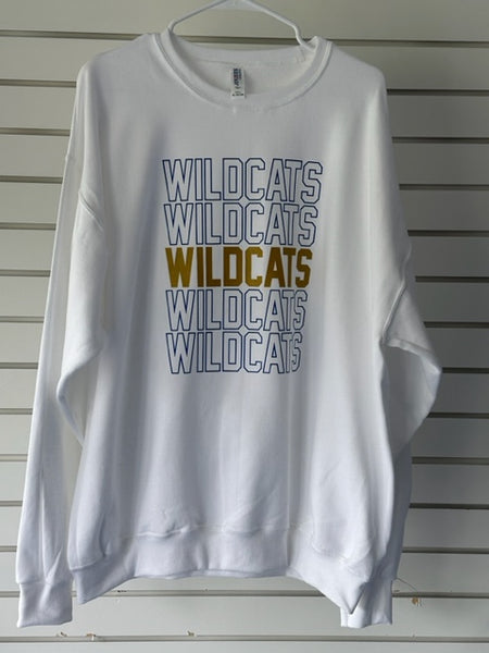 Stacked White Crewneck