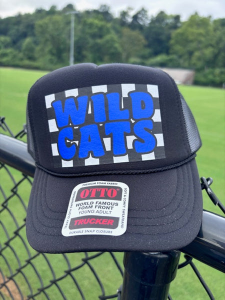 Adult Otto Foam Black w/checked Wildcats