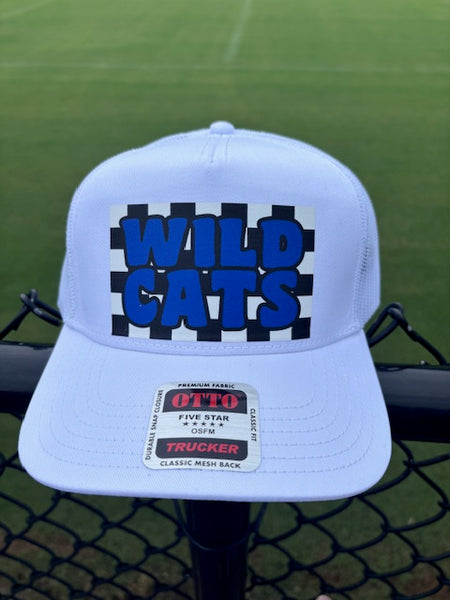 Otto White mesh checkered Wildcats