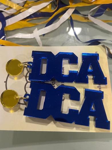 DCA Earrings - mirror toppers