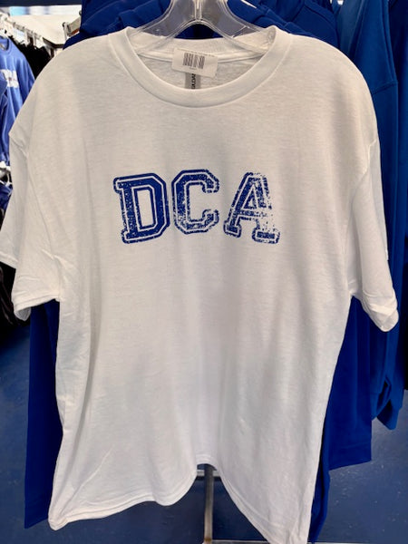 DCA distressed white tee