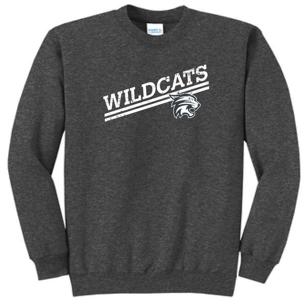 Slant Wildcats Youth Crewneck Sweatshirt